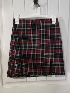 Tween Diva Plaid Mini Skirt NWOT size 12